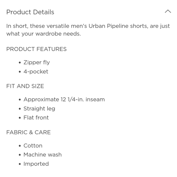 URBAN PIPELINE ULTIMATE FLAT FRONT SHORTS. - Picture 2 of 2